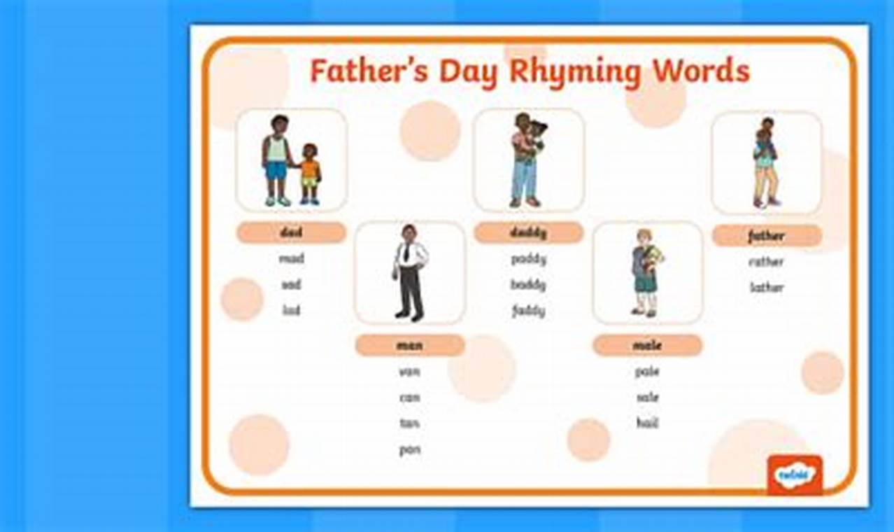 Father Rhyming Words