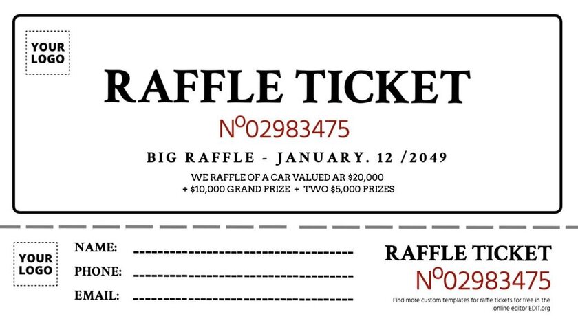 Raffle tickets printable under 