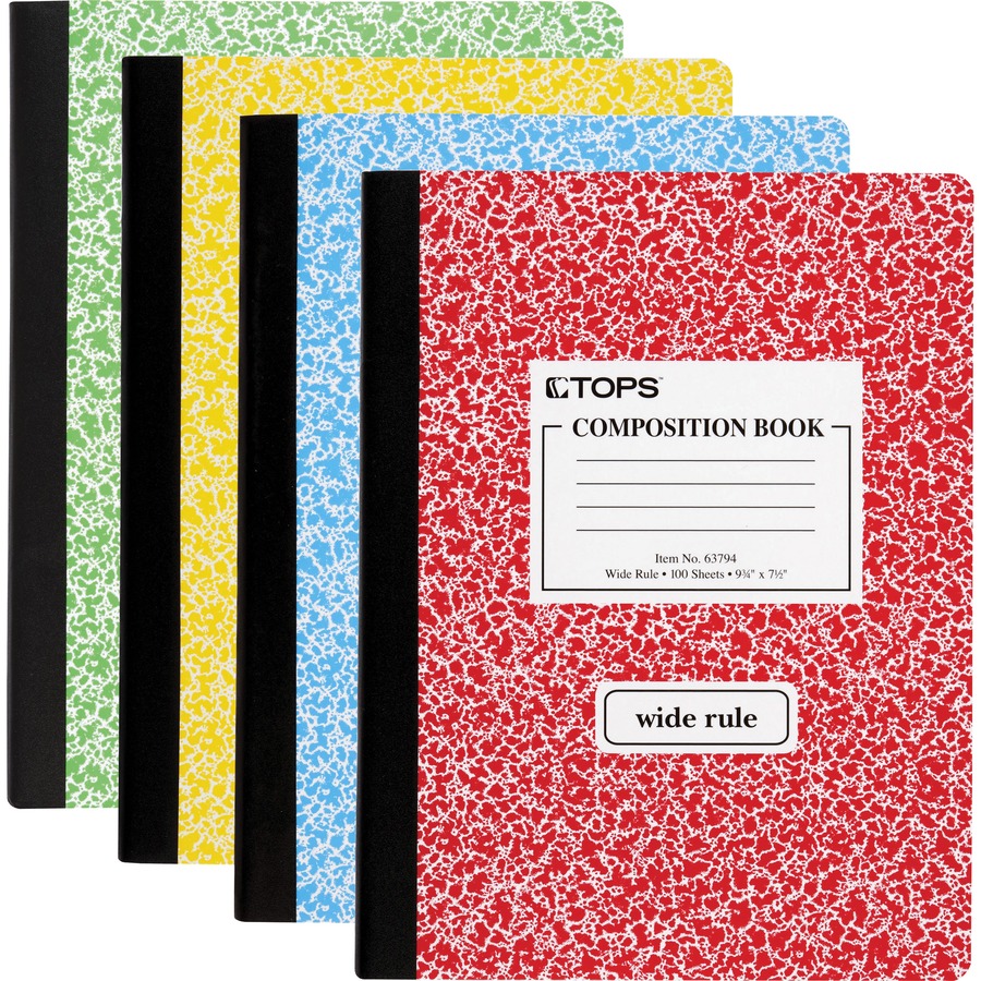 Wide ruled composition notebooks