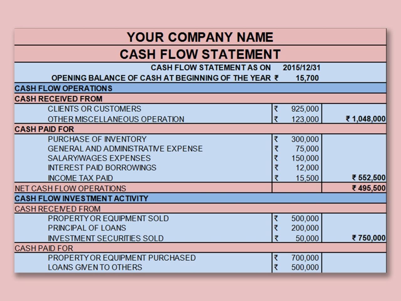 Cash Bill Format In Excel