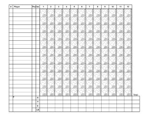 Printable baseball score sheets