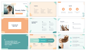 Beautiful powerpoint templates beauty salon