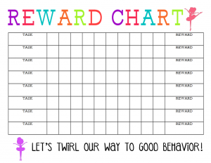 Reward chart printable kids charts rewards sticker preschool system behavior toddlers toddler