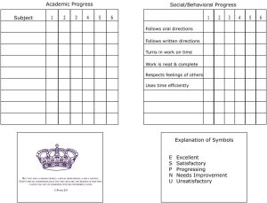 Homeschool report card template word