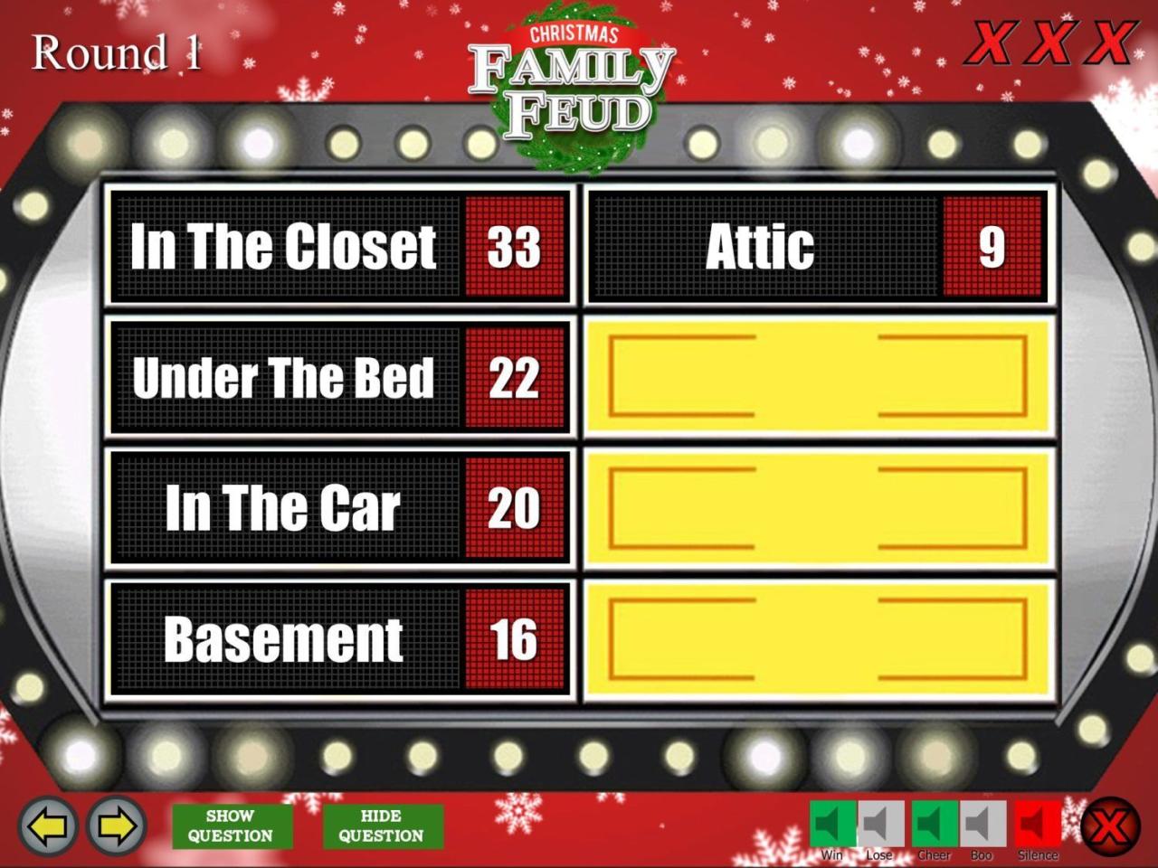 Family feud google slides template