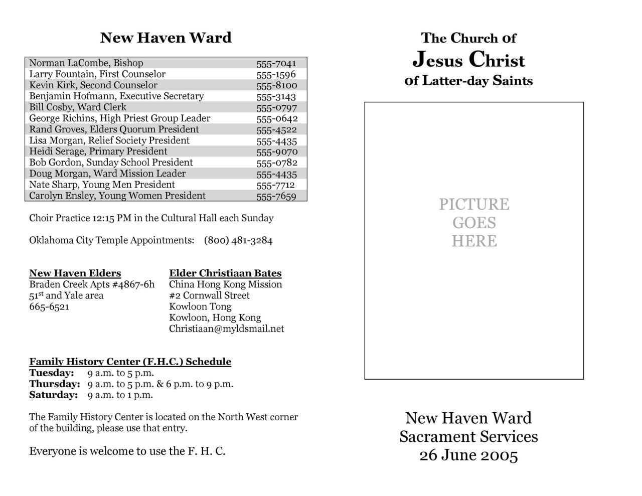 Free printable church bulletin covers