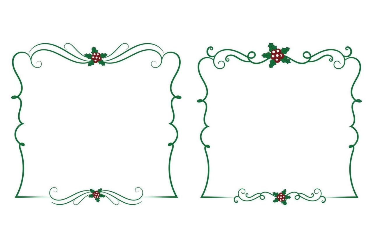 Holiday borders clip art