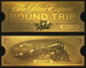 Polar express golden ticket printable