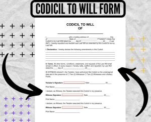 Free printable codicil to will