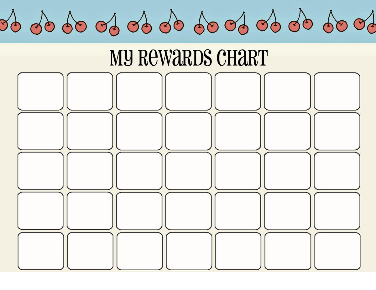 Reward printable charts chart kids sticker blank rewards template saved print portrait