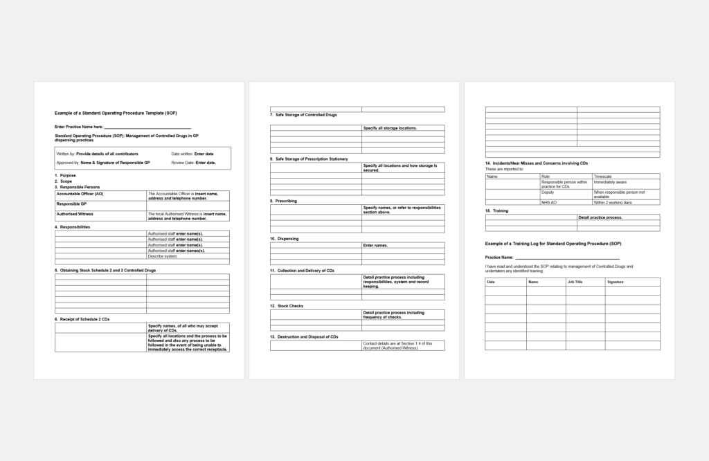 Sop template google docs