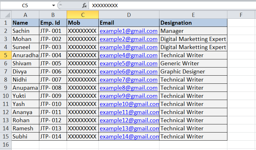 Excel for mac shortcuts