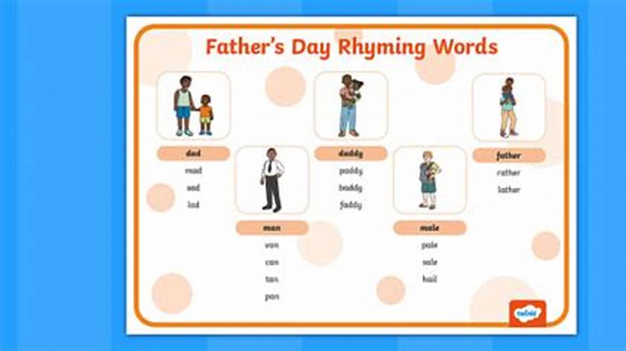 Father Rhyming Words