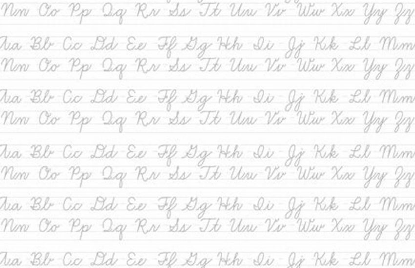 Cursive Handwriting Sheets