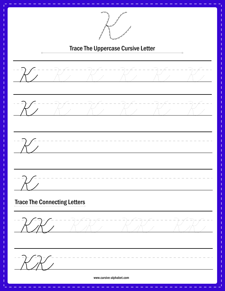 Cursive Capital K