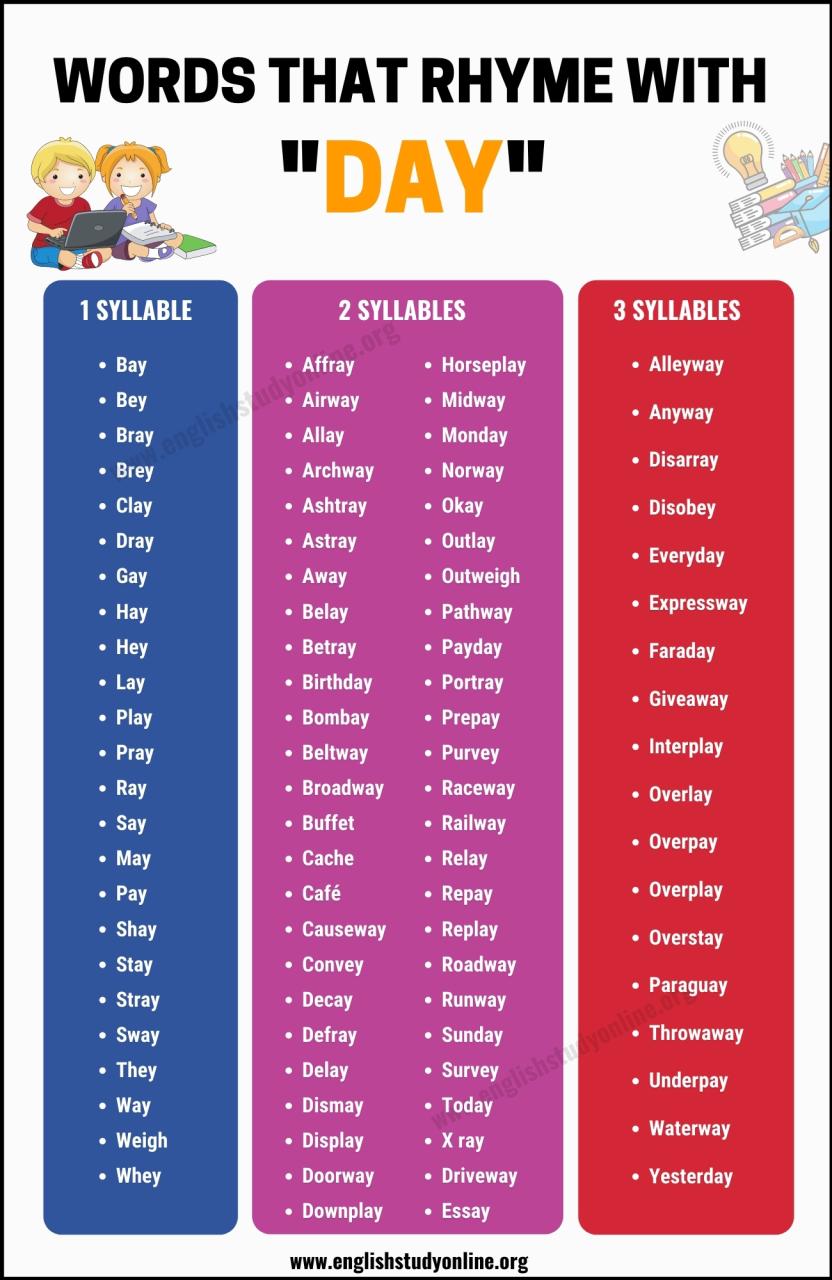 Words That Rhyme With Compare Printable Calendars AT A GLANCE