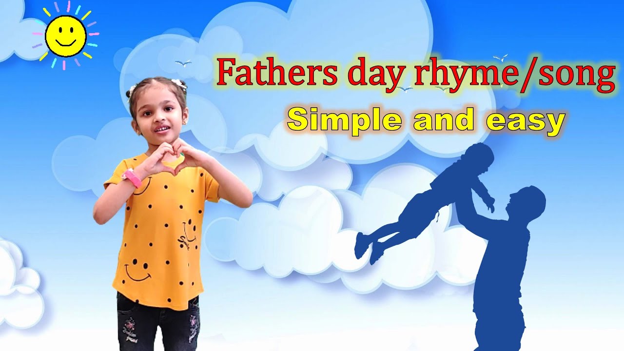 Father's day song with lyrics Father's day rhyme with action I love my daddy song for kids