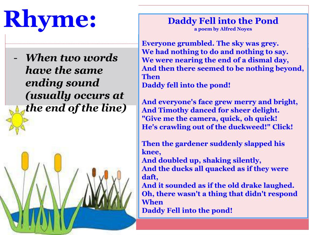 Rhyming words with dad