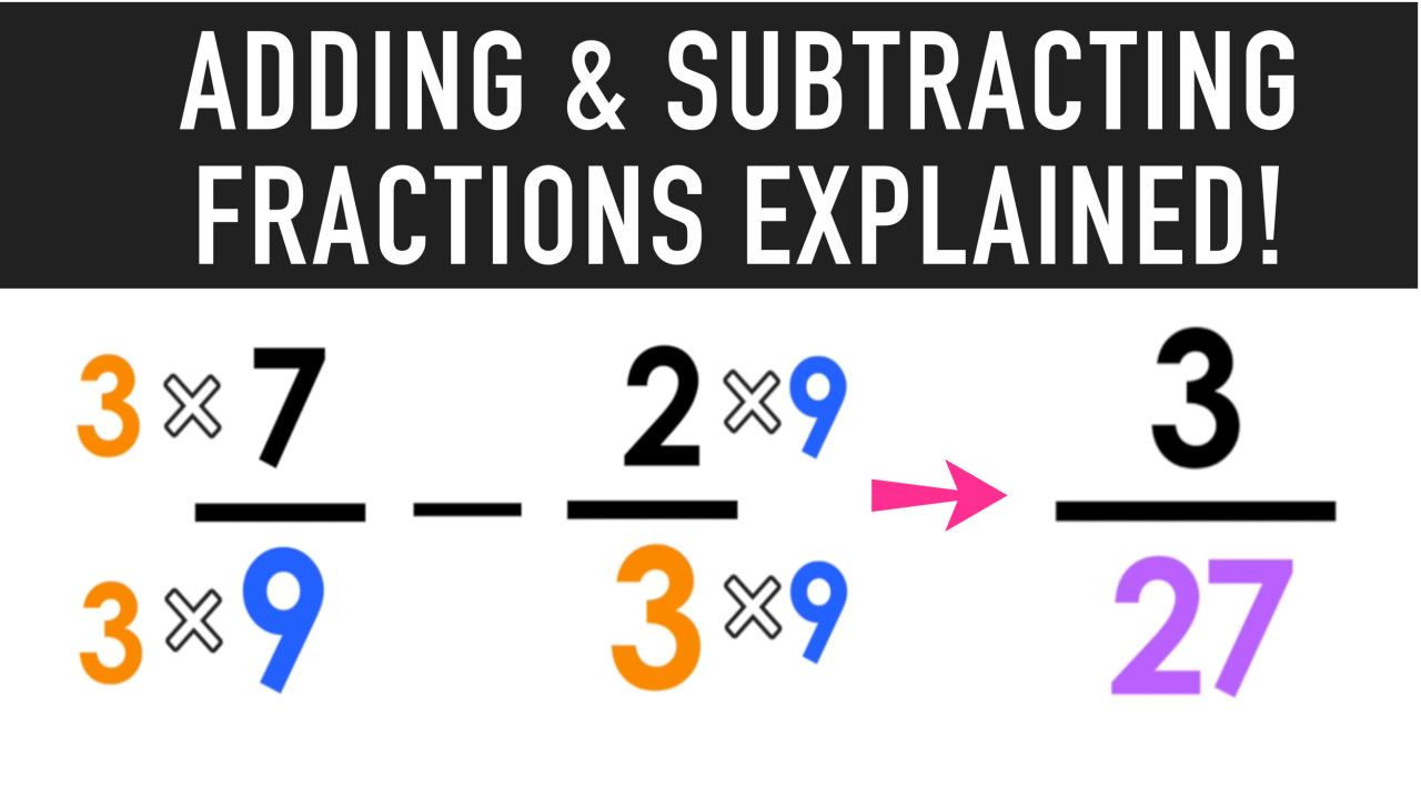 How To Subtract Fractions With Unlike Denominators slideshare